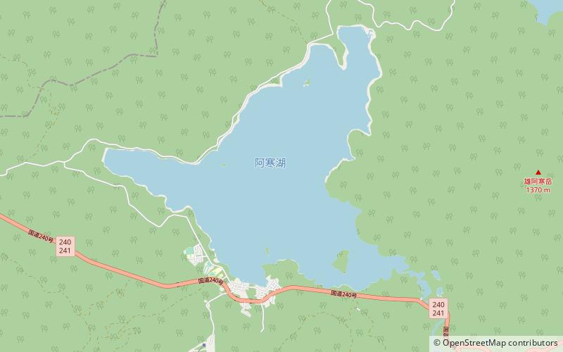 Lake Akan location map