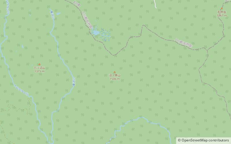 mount numanohara park narodowy daisetsu zan location map