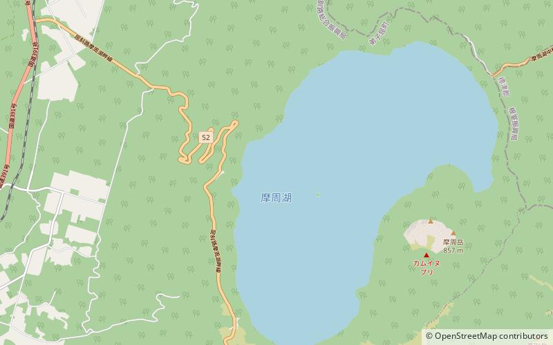 lake mashu akan national park location map