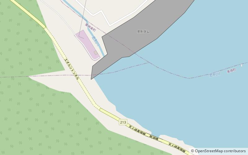 Chubetsu Dam location map