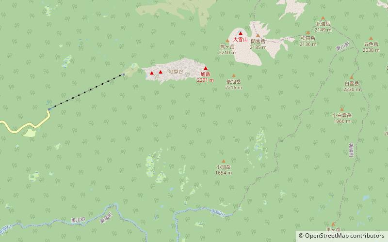 Asahi-dake location map