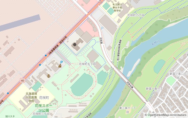 asahikawa city general gymnasium location map