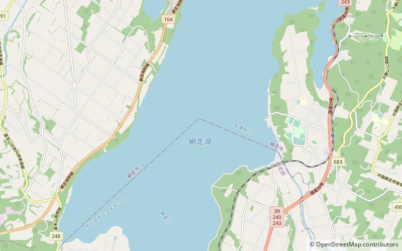 Lake Abashiri location map