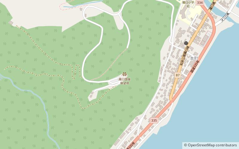 kunashiri tenboudai rausu location map