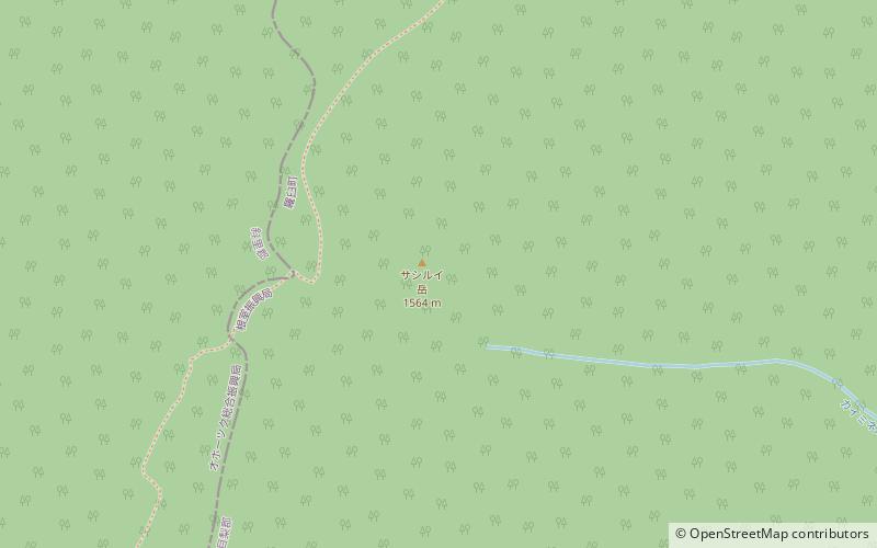 mount sashirui parque nacional de shiretoko location map