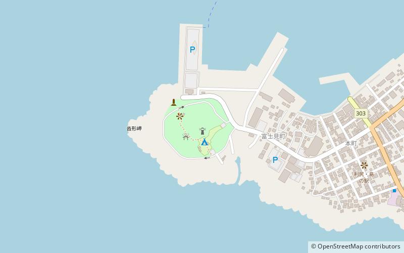 cape kutsugata park rishirifuji location map
