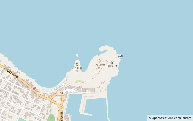 cape peshi observation point rishirifuji location map