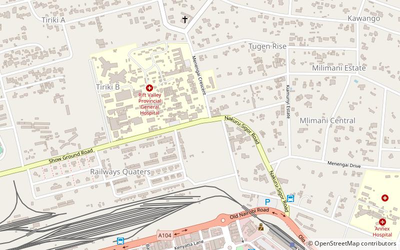 nakuru north cemetery location map