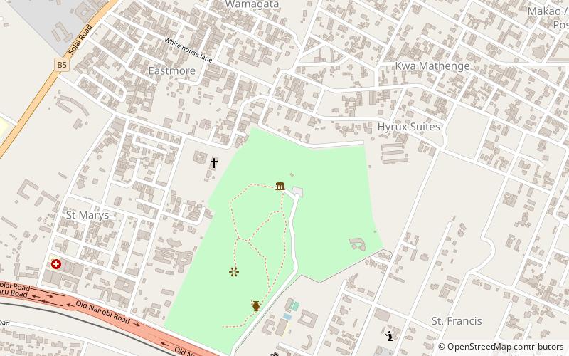 hyrax hill nakuru location map