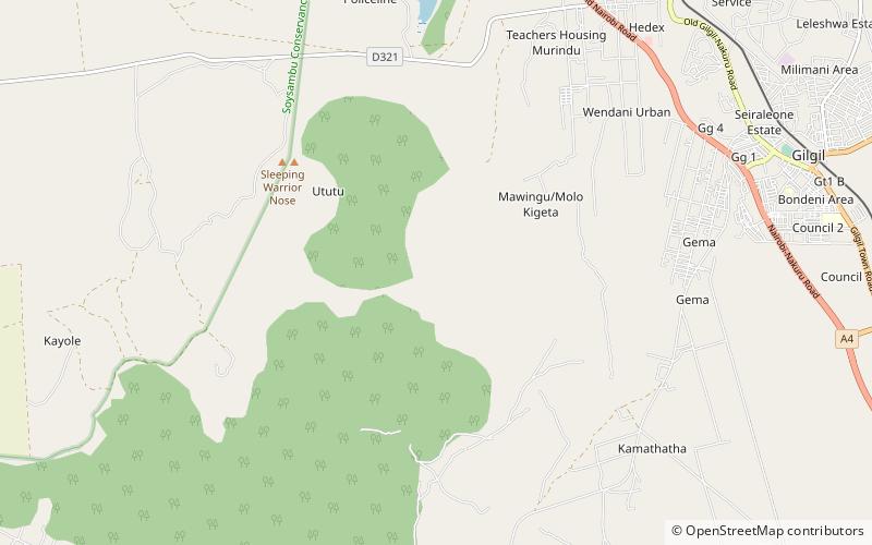 elmenteita badlands location map