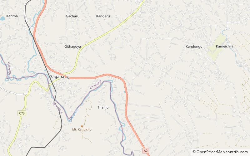 Sagana location map