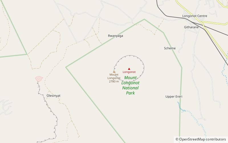 Mount Longonot location map