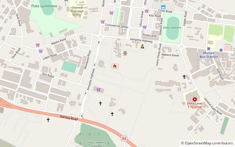 Thika location map