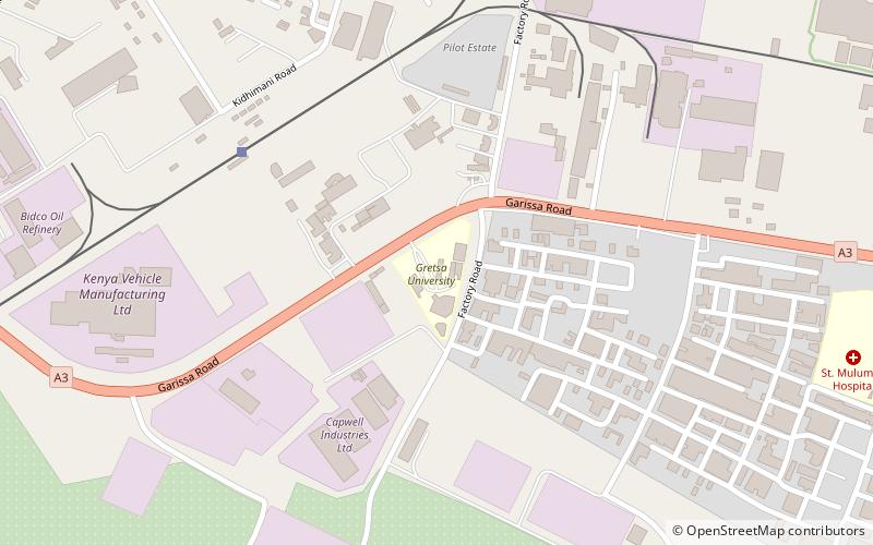gretsa university location map