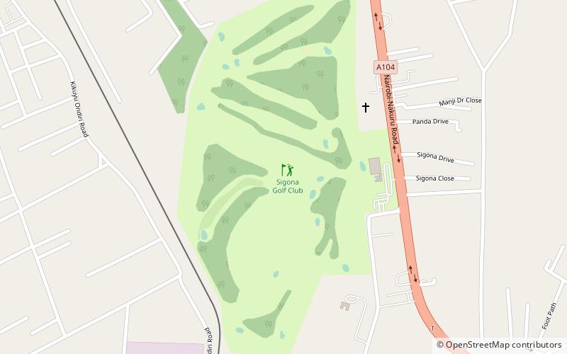sigona golf club nairobi location map
