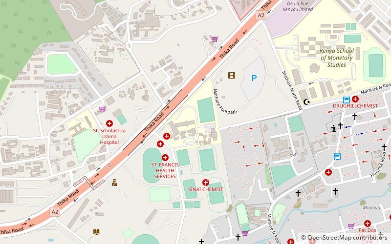 KCA University location map