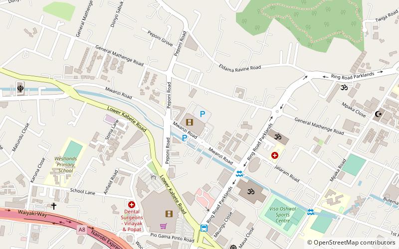 Centre commercial Westgate location map