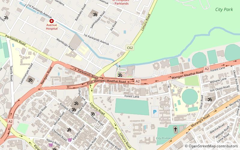 BAPS Shri Swaminarayan Mandir Nairobi location map