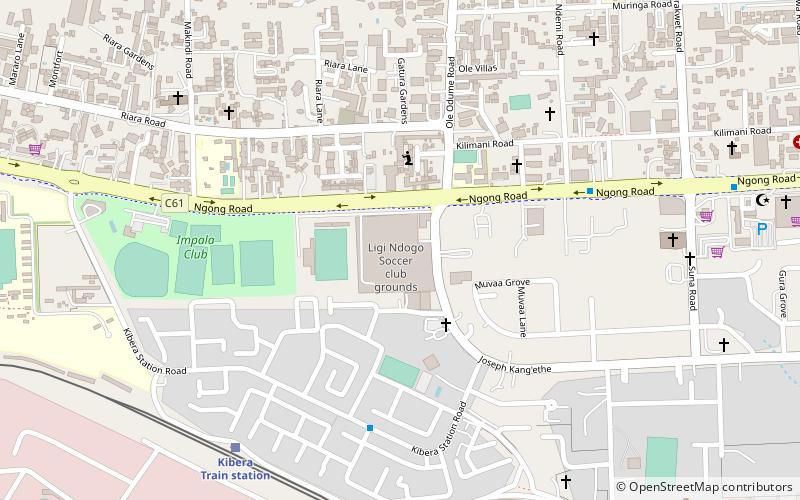 Ligi Ndogo Grounds location map