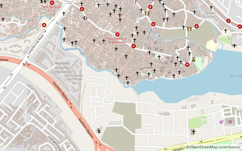 silanga open ground nairobi location map