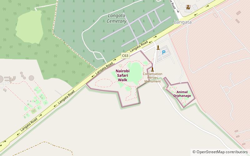nairobi safari walk location map