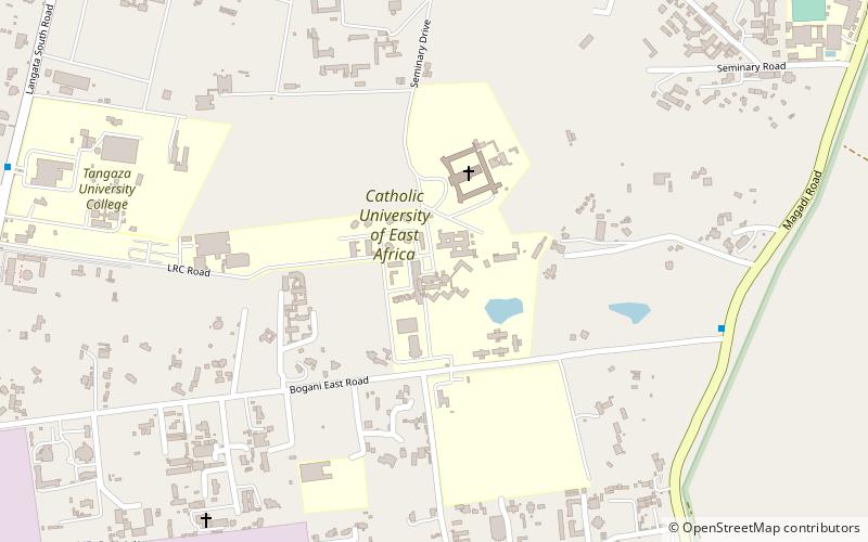 Katholische Universität von Ostafrika location map