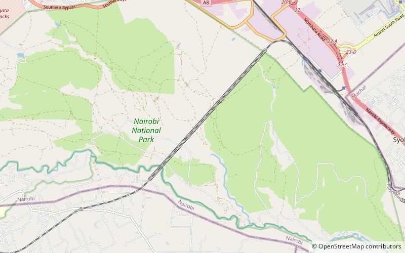 Parc national de Nairobi location map