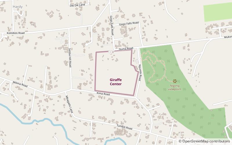 Giraffe Centre location map