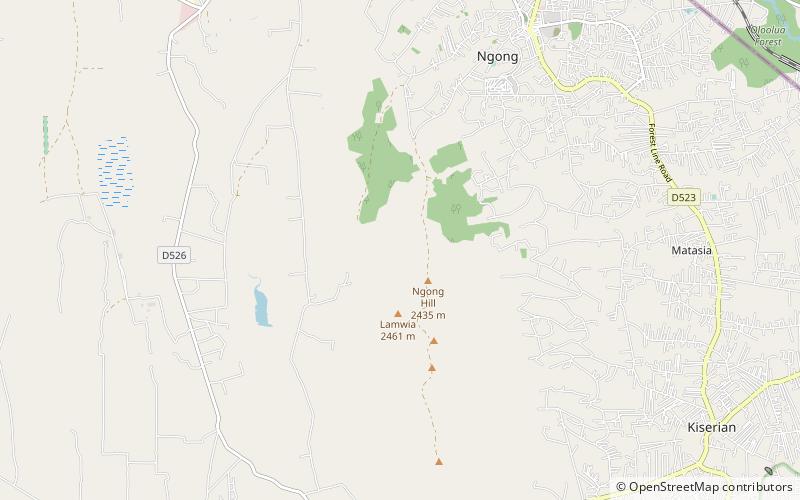 Ngong Hills location map