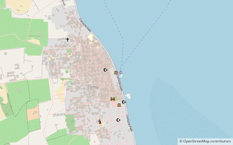 Lamu Fort location map