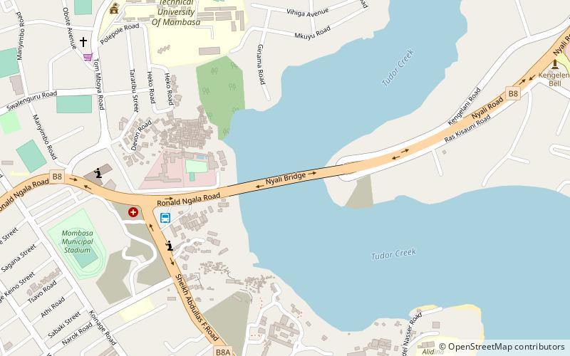 Nyali Bridge location map