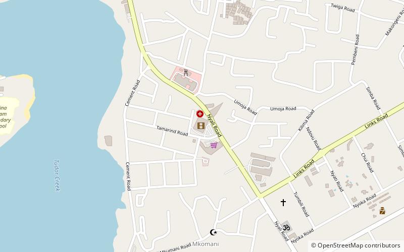 nyali cinemax mombasa location map