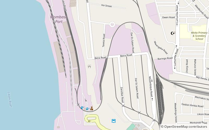 Kilindini Harbour location map
