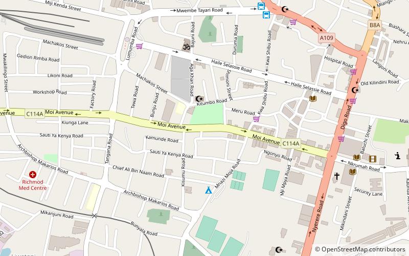 Mombasa tusks location map