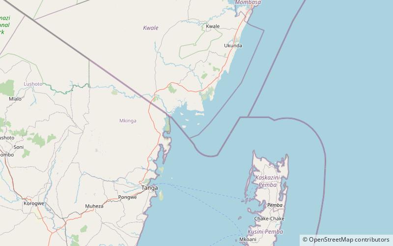 Kisite-Mpunguti Marine National Park location map