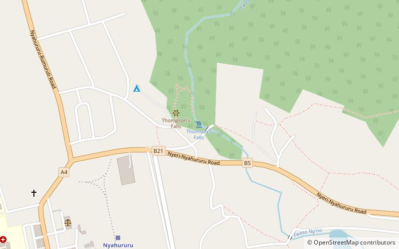 Nyahururu Falls location map