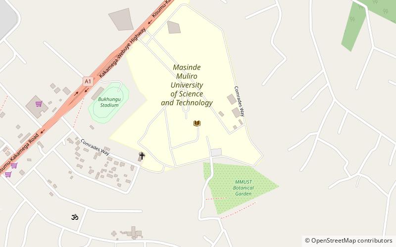 masinde muliro university of science and technology kakamega location map