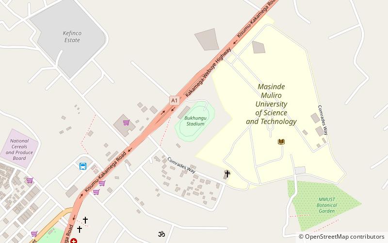 bukhungu stadium kakamega location map