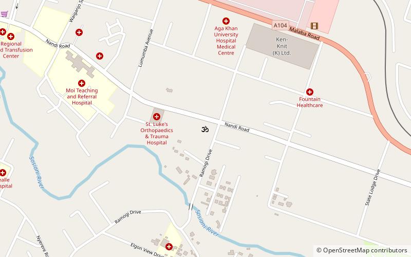 Shree Swaminarayan Temple - Eldoret location map