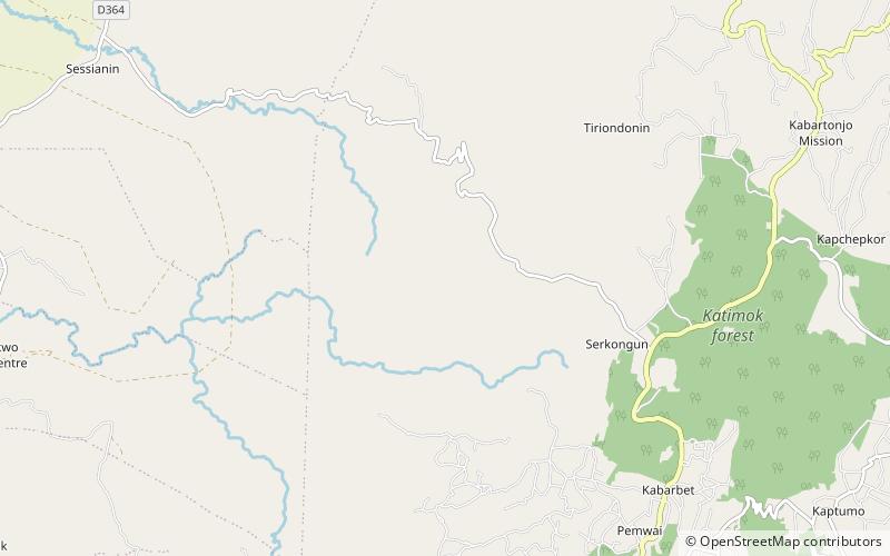 Mau Escarpment location map