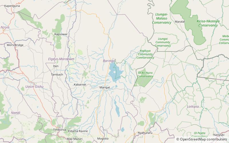 Lake Baringo location map