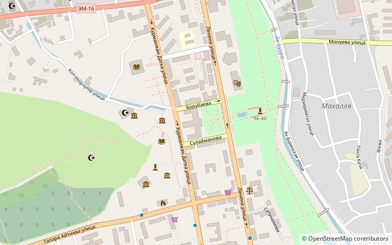 Osh State University location map
