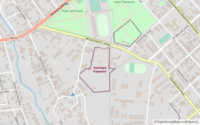 zoopark karakol karakol location map