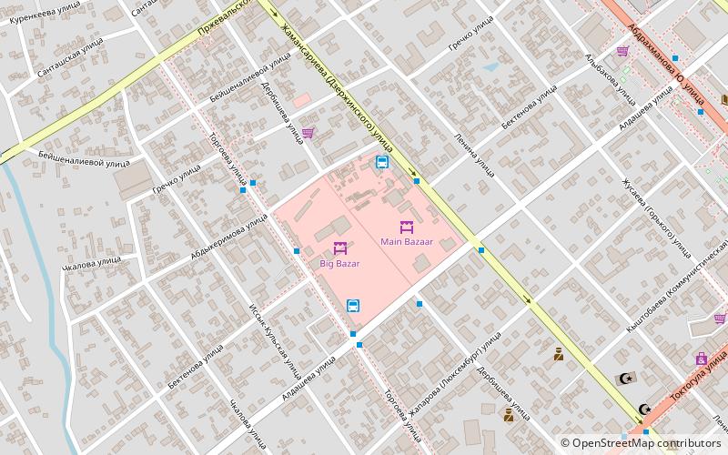 main bazaar karakol location map