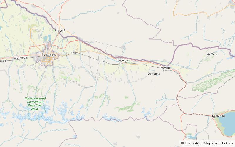 Tour Burana location map