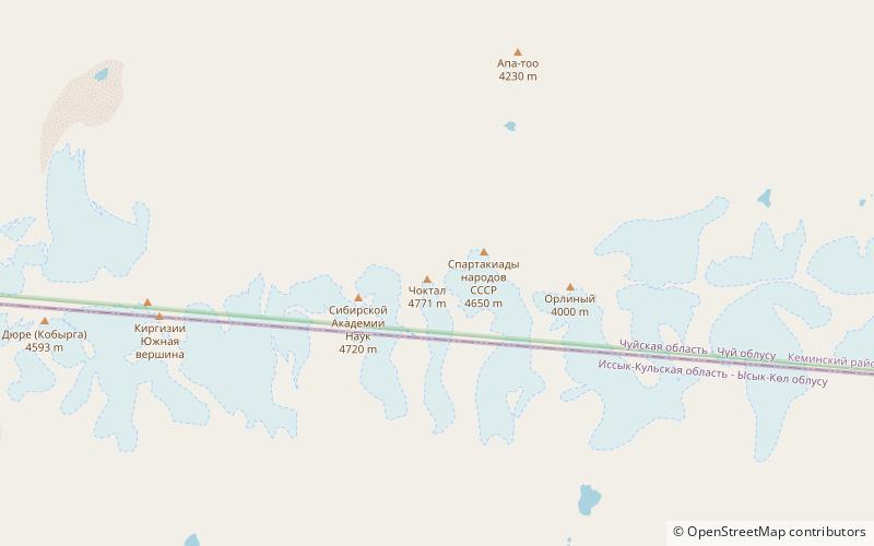 Kungej-Alatau location map