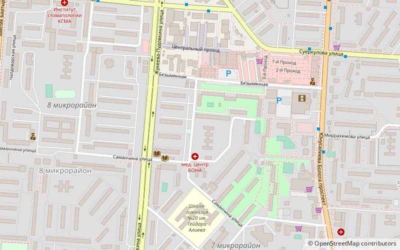 oktyabr district bischkek location map