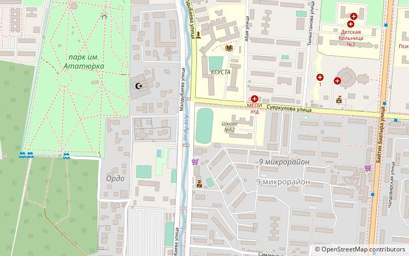 dynamo stadion bischkek location map