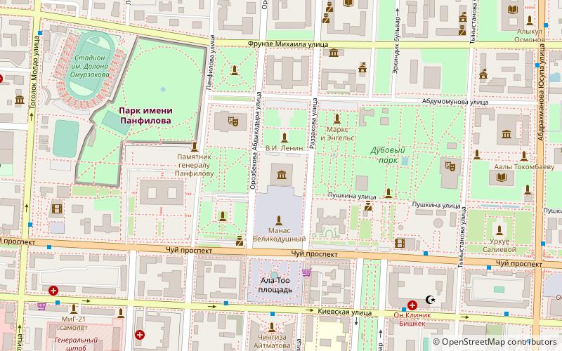 narodowe muzeum historyczne biszkek location map