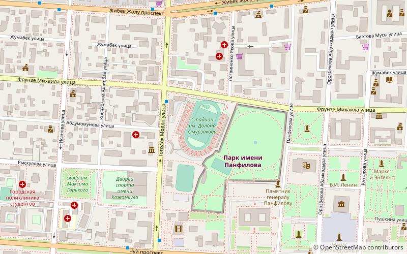 Dolen-Omurzakov-Stadion location map